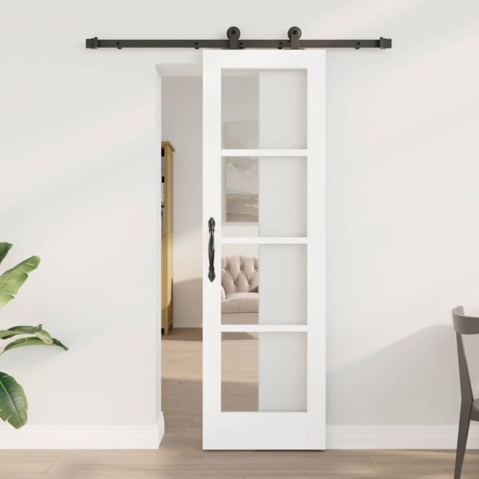 Ușa glisantă cu accesorii &quot;ORKDAL&quot; Alb 61x198.5 cm