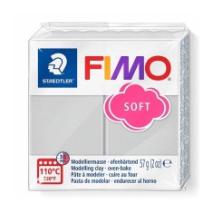 Pastă polimerică FIMO Soft 57g Gri platină