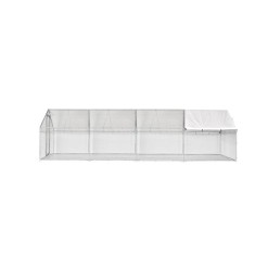 Cotet gaini din plasa 3x8x2m, Micul Fermier,otel galvanizat cu un acoperis din polietilena
