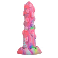 Dildo cu Striati NIXIE, Ventuza Puternica, Silicon Medical, Fara BPA, Rezistent la Apa, pentru Senzatii si Placeri Unice, Usor de Curatat, Portabil, F