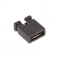 Jumper de 2.54 mm Negru (cap deschis) foto