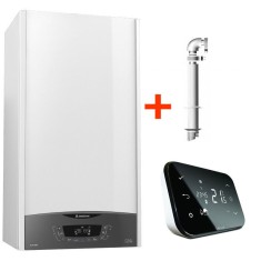 Pachet control inteligent de la distanta Centrala termica in condensare Ariston Clas One 35 EU 35 KW + kit evacuare si termostat Salus IT500 wi-fi foto