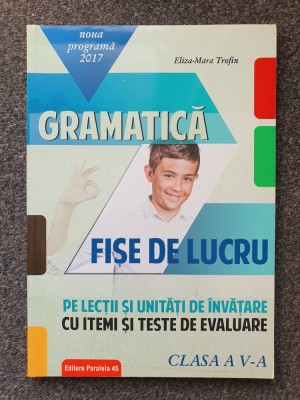 GRAMATICA 5. FISE DE LUCRU CU ITEMI SI TESTE EVALUARE - Trofin foto