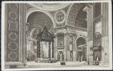 Carte Postala, Roma, S. Paolo fuori le Mura. Altare della Confessione, perioada interbelica