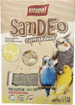 Vitapol - nisip pentru păsări cu aromă de lăm&amp;acirc;ie - 1,5kg foto