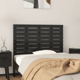 Tablie de pat pentru perete, negru, 81x3x63 cm, lemn masiv pin GartenMobel Dekor, vidaXL