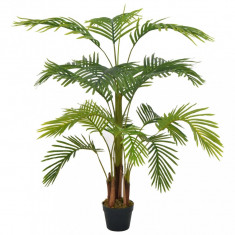 Plantă Artificială Palmier Cu Ghiveci Verde 120 cm 280193