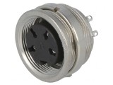 Conector M16 Soclu Mamă 4 Pini 300V IP40