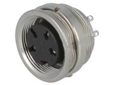 Conector M16 Soclu Mamă 4 Pini 300V IP40