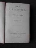 CONTES FANTASTIQUES - CHARLES NODIER 1887 (CARTE IN LIMBA FRANCEZA)