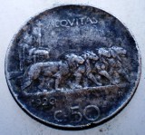 2.024 ITALIA VITTORIO EMANUELE III 50 CENTESIMI 1920 R, Europa, Nichel