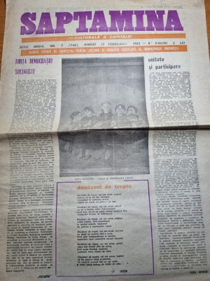 saptamana 15 februarie 1985-art. liviu rebreanu foto
