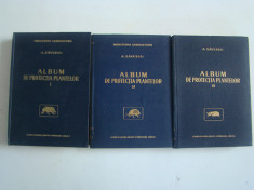 A. SAVESCU ALBUM DE PROTECTIA PLANTELOR, 3 volume foto