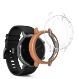 Set 2 Huse Kwmobile Huawei Watch GT2 42mm Silicon Transparent Roz Protectie Socuri