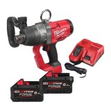 Cheie de impact Milwaukee M18 ONEFHIWF1-802X, 1, &sup3; 2400Nm, ONE-KEYtm FUELtm, 2 x acumulator FORGEtm M18 FB8, 1 x incarcator M12-18 FC, cod 4933499254