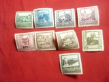 Serie -Peisaje -Cladiri Istorice 1923 Austria , 9 valori sarniera