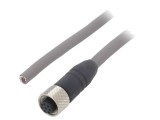 Cablu M12 8 Pini Mama Drept 5m IP67 ALPHA INDUSTRIES Conector Senzori
