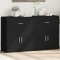 vidaXL Dulapuri, 2 buc., negru, 60x31x70 cm, lemn prelucrat 3276547