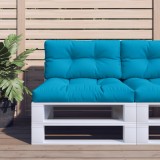 VidaXL Pernă de paleți, albastru deschis, 70x40x12 cm, material textil