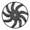 GMV ventilator radiator Audi A4 (B8), 2008-2015, motor 1.8 TFSI, 2.0 TFSI, 3.0 V6k TFSI, 3.2 V6, benzina, 400 W; 385 mm; 2 pini, tip Valeo