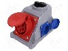 Conector alimentare AC, IEC 60309, IP44, 16A, 400V AC, 5 pini, PCE - 96061542W