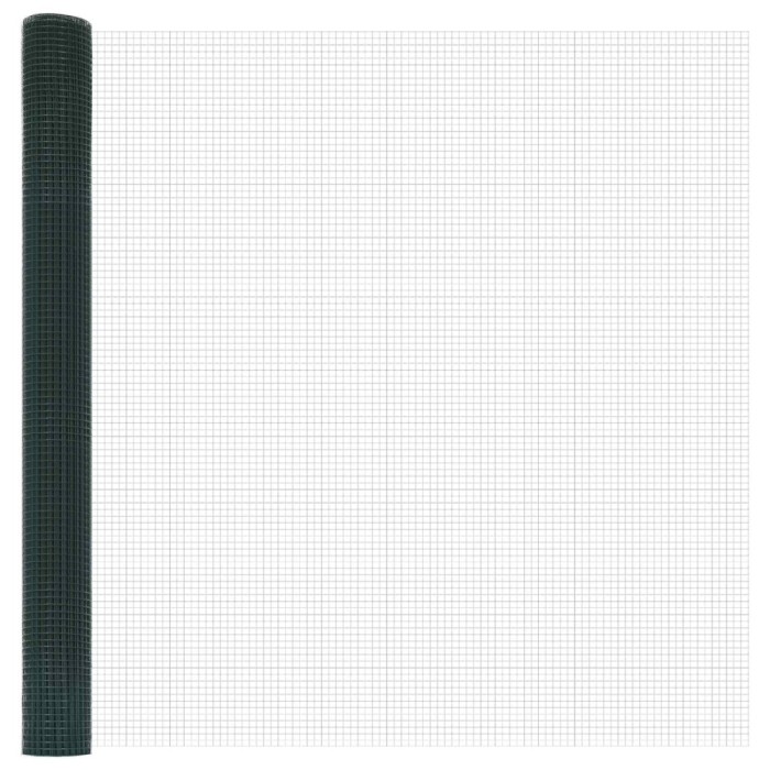 Gard din sarma sudata Verde 1.6 x 10 m Otel