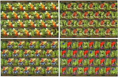 Romania 2005, LP 1676 b, Pest exotici, coli de 20 + 20 vign, MNH! LP 410,00 lei foto