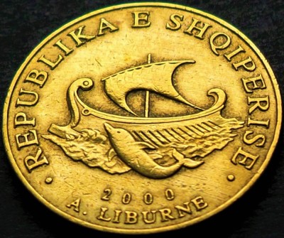 Moneda 20 LEKE - ALBANIA, anul 2000 * cod 655 foto