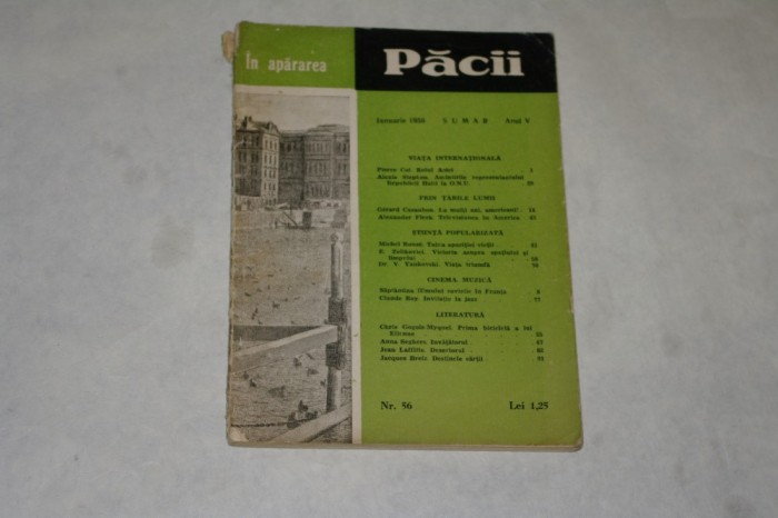 In apararea pacii - nr. 56 - 1956