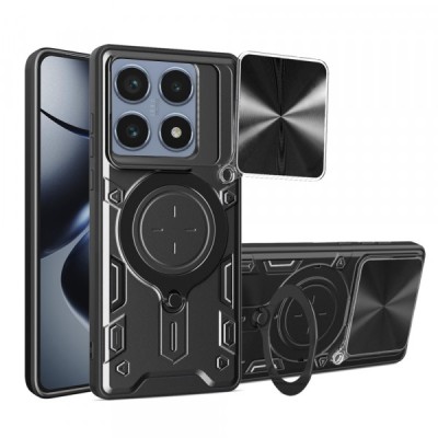 Husa pentru Xiaomi 14T Pro, Techsuit, CamGuard Pro, Neagra foto