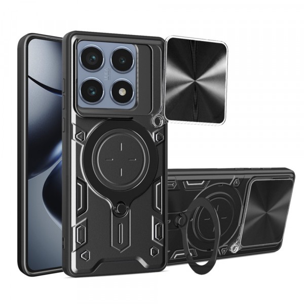 Husa pentru Xiaomi 14T Pro, Techsuit, CamGuard Pro, Neagra