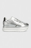 Karl Lagerfeld sneakers din piele VELOCITA MAX culoarea argintiu, KL64921