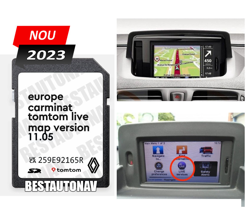 Card navigatie Renault Megane 3 (2011-2013) Tomtom LIVE Europa 11.05 2023 |  Okazii.ro