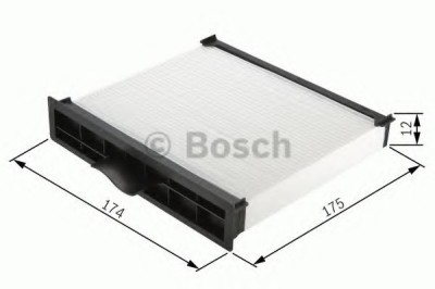 Filtru polen / aer habitaclu KIA PICANTO (BA) (2004 - 2011) BOSCH 1 987 432 164 foto