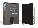 Niv, Thinline Reference Bible, Large Print, European Bonded Leather, Black, Red Letter, Thumb Indexed, Comfort Print