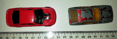 LOT 2 MASINUTE FIER DE COLECTIE MACHBOX 1969 SI HOTWHEELS foto