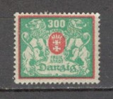 Deutsches Reich.1923 OCUPATIA IN DANZIG-Stema de stat XD.159