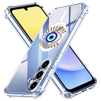 Husa antisoc pentru samsung galaxy a15 - airbag magsafe, 4 col&amp;Egrave;uri ranforsate - evil eye sun foto
