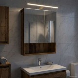 vidaXL Dulap cu oglindă pentru baie Lemn vechi 50 x 14,5 x 70 cm 889213