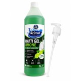 Detergent de vase concentrat Arimat Piatti Gel Limone, 1 L, cu pompă dozatoare