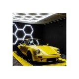Set lumini LED hexagonale 168W 6000K alb rece pentru tavan atelier sau garaj Cod: HEX3