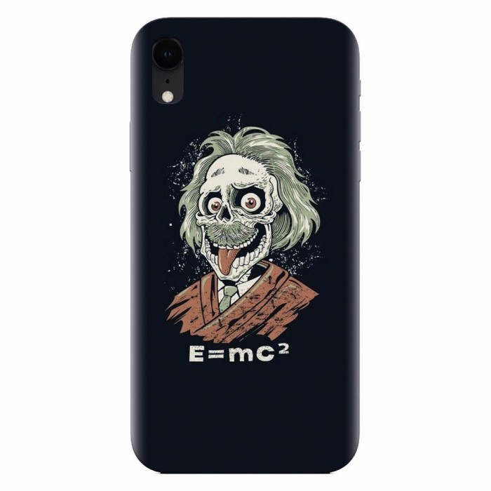 Husa silicon pentru Apple Iphone XR, Albert Einstein Caricature