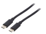 Cablu USB-C 3.1 Aurit 1m Negru