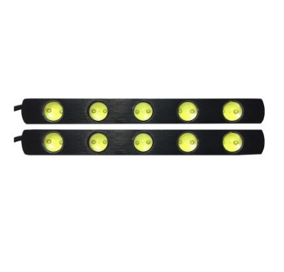 Set 2 bare cu LED, aluminiu, 12V, alb rece - 153907 foto