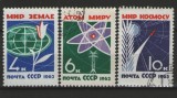 URSS 1963 - Lumea fără arme, serie stampilata