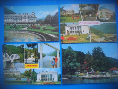 HOPCT LOT 3902 - 4 CARTI POSTALE-CALIMANESTI -JUD- VALCEA-CIRCULATE foto