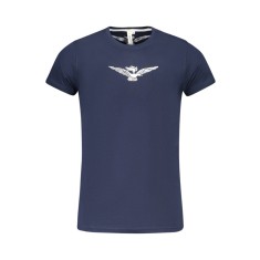 Esercito Tricou barbati, cu imprimeu pe centru, Regular fit, Bleumarin, S