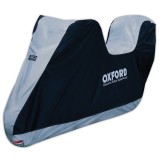 Husa motocicleta OXFORD AQUATEX NEW C culoare argintiu, marime XL - cu un loc pentru portbagaj
