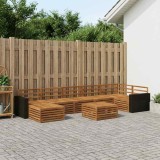 vidaXL Set de canapele de exterior 8 pcs natural 3383662