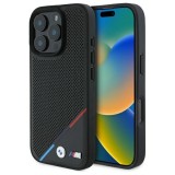 BMW - Hardcase M Perforated Tricolor Line MagSafe (BMHMP16X23PUPDK) - iPhone 16 Pro Max - Black